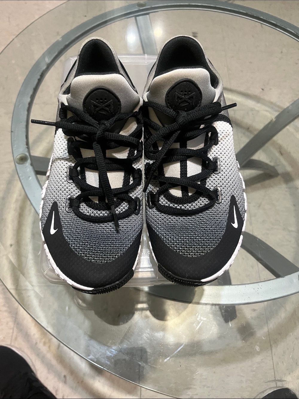 Nike Metcon Black and Gray Women's Cushioning Training Sneakers - Picture 7 of 13